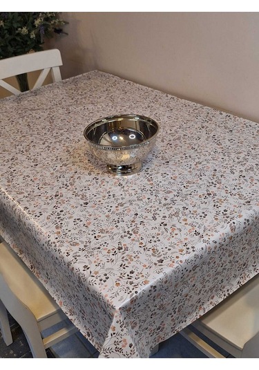Elyaflı Pvc Muşamba - Desenli Silinebilir Masa Örtüsü Mrl207b Renkli