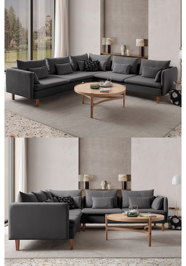 Flexy L Köşe Takımı Antrasit