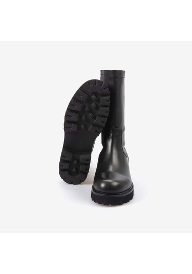 Kemal Tanca Hakiki Deri Kadın Bot 7003 Siyah