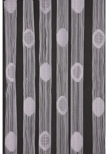 Küçük Puanlı Model Beyaz Renk Hazır Ip Perde 300x270 Cm