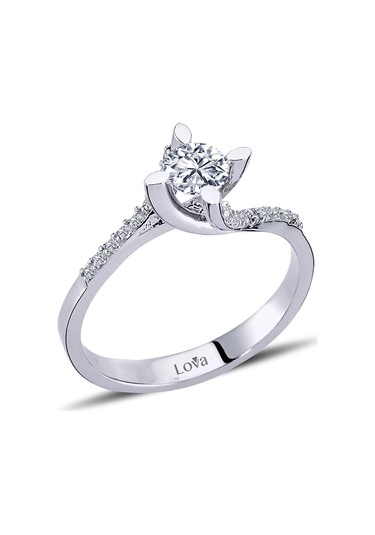 Lova Toplam 0,55 Karat Pırlanta Tektaş Yüzük - 1070059