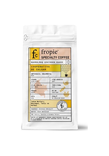 Fropie Nitelikli Kahve Kolombiya Çekirdek 250 G