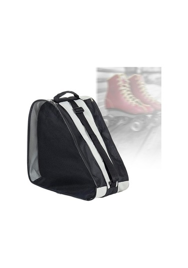 Trendooze Suntek Paten Taşıma Çantası Örgü Cepler Tote Buz Pateni Gri Kw Gri