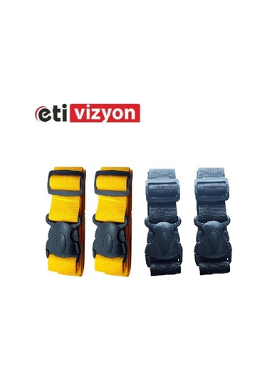 Etivizyon Valiz Kemeri 4 Adet Sarı-siyah Sarı - Siyah