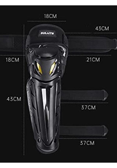 Motosiklet Ve Bisiklet Lüx Dizlik Ce Sertifikalı Koruma Mafsallı Motor Dizliği Siyah