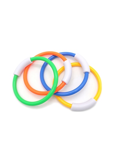 Xindoker 4 Adet Plastik Yüzme Egzersiz Halka - Su Altı Görünürlüğü İyi, Dayanıklı, Dalış Hızı Ve Çevikliği Antrenmanı İçin Havuz Alti Oyuncakları Çok Renkli