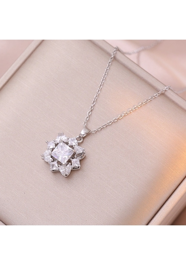 Bayan Kolye: Moda Estetiği Titanyum Çelik Kolye No.239 Çok REnkli