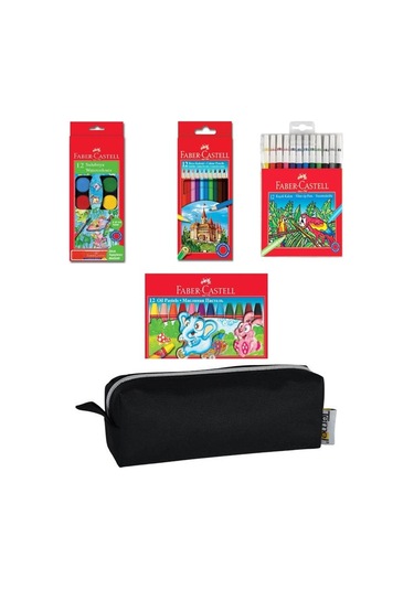 Faber Castell Öğrenci Boyama Seti Kalem Çantalı
