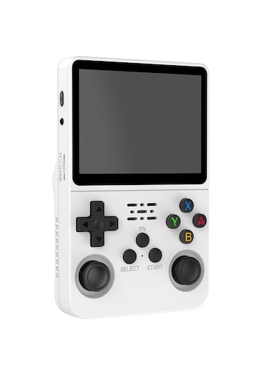 Konsol Plus R36S 3.5" IPS Ekran 15 000 Oyun 64 GB Retro El Oyun Konsolu - Beyaz
