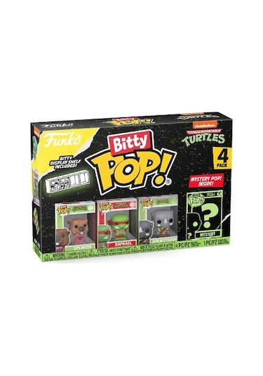 Funko Bitty Pop Teenage Mutant Ninja Turtles, Splinter 4'lü Paket