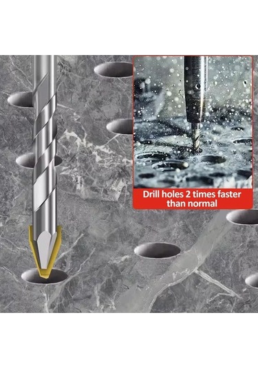 Pazly 6-12mm Eğimli Başlı Eksantrik Matkap Ucu Seti - Cam, Beton, Seramik, Tuğla Ve Ahşap İçin