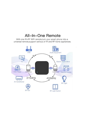 Tuya Uzaktan Kontrol Wifi IR RF433+315 Akıllı Kumanda