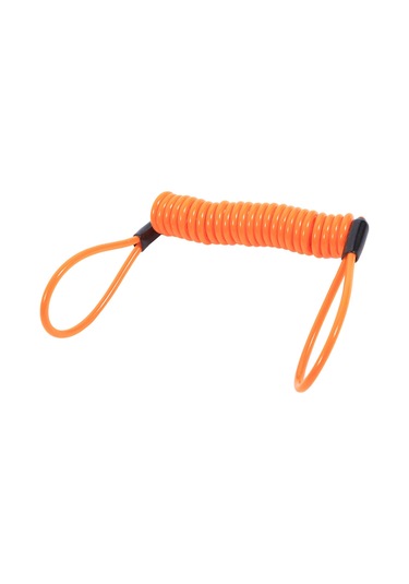 Ximistore9 Motosiklet Disk Kilidi Uyarı Kablosu Sarı - 1.25m Genişletilebilir, Çelik Konstrüksiyon, Kilidi Ve El Tutucuyu Bağlar, Hasarı Önler