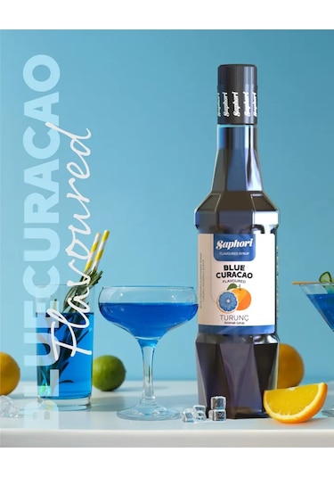 Saphori Turunç - Blue Curaçao Aromalı Kokteyl Şurubu 700 Ml