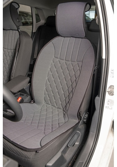 Opel Tigra Uyumlu Oto Koltuk Minderi Elegance Model Ön 2'li Set Gri Fs