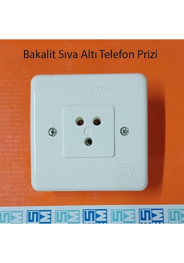 Bakalit Sıva Altı Telefon Prizi