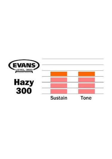 Evans S14h30 Deri 14 Hazy 300 Trampet Alt Clear Tek Kat 3 Mil