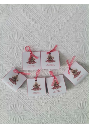 Özel Tasarım Hazır Paketlenmiş Kınamıza Hoşgeldiniz Yazılı Hediyelik Dağıtmalık Kına 75 Adet