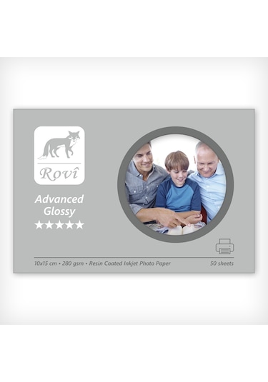 Rovi Advanced Parlak Fotoğraf Kağıdı 280Gsm 50Yp 10X15