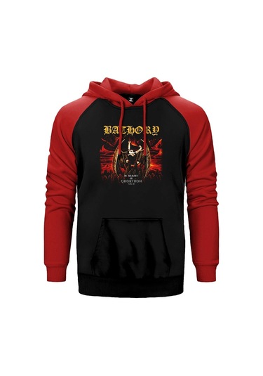 Bathory In Memory Of Quorthon Kırmızı Reglan Kol Kapşonlu Kırmızı (556065774) Kırmızı
