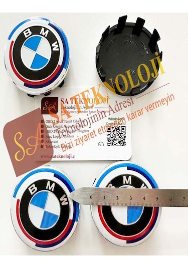 Bmw Jant Göbeği Logosu 56mm Newtype Mavi-beyaz