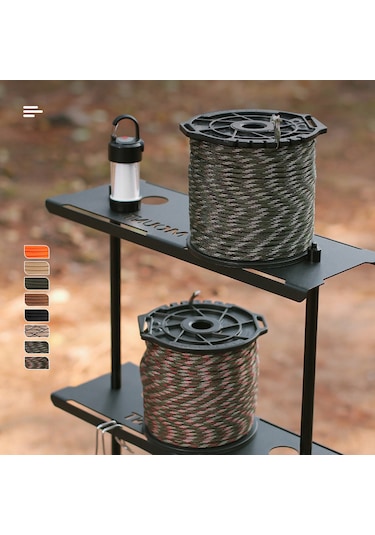 Maiyame Dış Mekan Çok Amaçlı Nylon İp 4mm 100m - Çadır Rengi, Asma, Bağlama, Tırmanma İçin Dayanıklı Lifli Çok Renkli