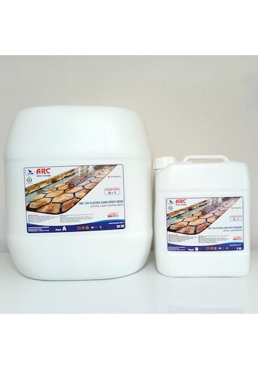 Arc 150N Ultra Şeffaf Döküm Tipiparlak Epoksi Reçine 25 Kg Set