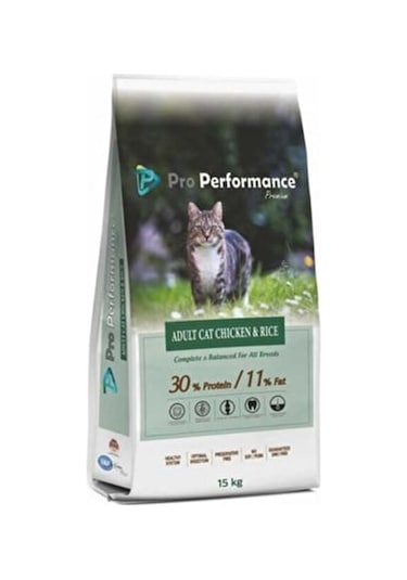 Pro Performance Tavuklu ve Pirinçli Yetişkin Kedi Maması 15 KG
