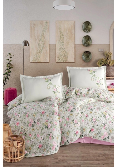 Clasy Ranforce %100 Pamuk Tek Kişilik Dört Mevsim Set Elara V1 Adaçayı
