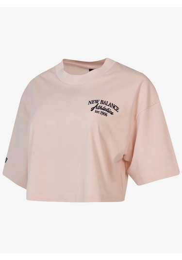 New Balance New Balence Wnt1639-soı Lifestyle Kadın T-shirt Pembe