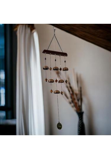 T.concept Demir Fil Halkalı Rüzgar Çanı 85 Cm