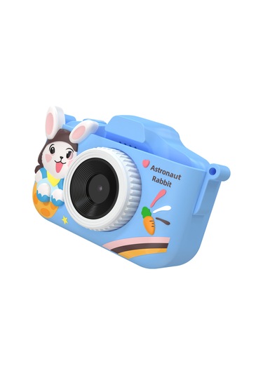 Springsun T6s Çocuk Kamera Mavi - 2.0 Ips Ekran, Hd Çift Kamerayla Fotoğraf, Video, Müzik Ve Oyunlar - 32gb Hafıza Kartı + Kart Okuyucu Dahil