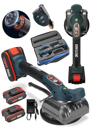 Steiner 128vf Çift Akülü Titreşimli Fayans Karo Döşeme Makinesi