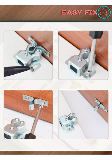 Easyfix Kapı İçin Rolü Manşonlu Sürgülü Kilit 212543524 Yatay