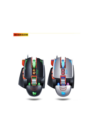 Maiyame T-wolf V9 Rgb Aydınlatmalı Profesyonel Oyun Faresi, 3200 Dpı, 7 Işık Modu, Ergonomik Tasarım, Windows/mac Uyumlu 001