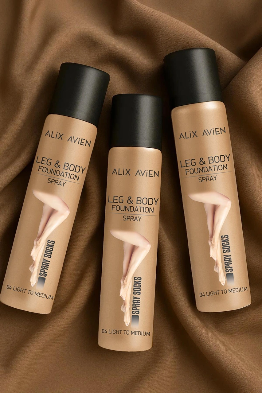 Alix Avien Bronzlaştırıcı Etki Sprey Çorap Bacak Fondöteni Light To Medium 75 ML
