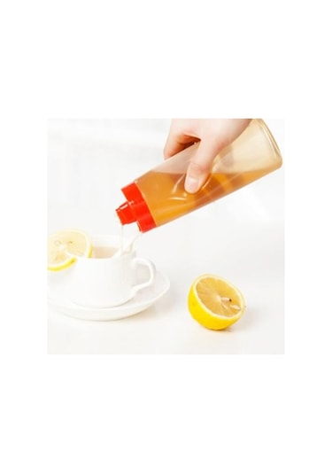 Jms 4 Delikli Yağ Sosu Baharat Kavanoz Mutfak Şişe Kırmızı 300 ML