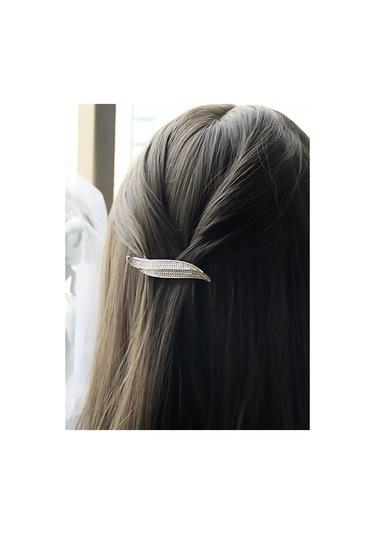 Bijoubijou Taş Detaylı Saç Tokası 244631954 Gri