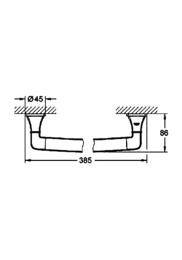 Grohe Grandera Banyo Tutamağı   Tutunma Barı 385 Mm - 40633000