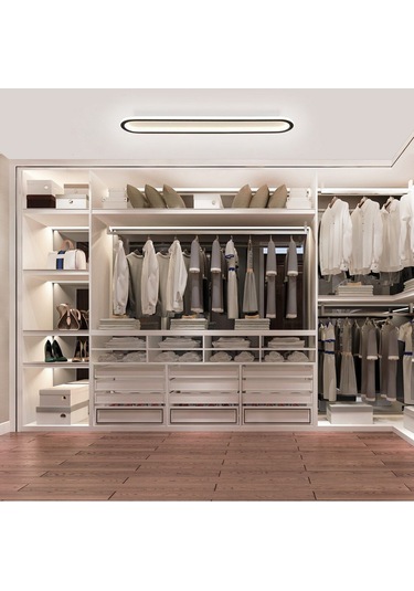 Samsung Ledli Tavan Tipi Plafonier Led Avize 100x16cm Siyah - Sarı