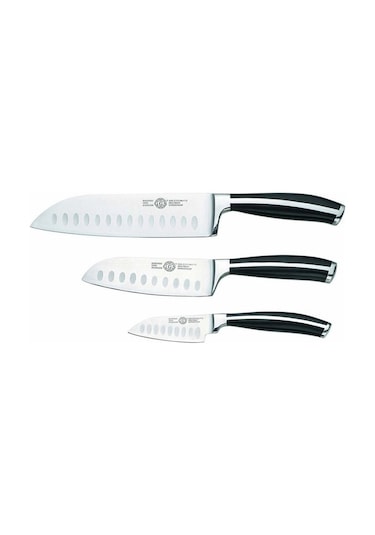 Solingen Santoku Şef Bıçağı 3'lü Set Çok Renkli