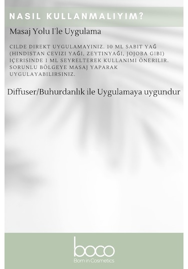 Boco Born In Cosmetics Biberiye + Ylang Ylang %100 Saf Uçucu Yağı 2 x 10 ML