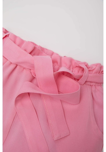 DeFacto Kız Bebek Wide Leg Düz Paça Pantolon E2941A525SPPN164 Pembe