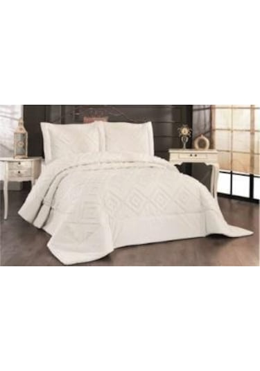 Brillant 43191 Panula Yatak Örtüsü Takımı Tafting - Şönil Doku 3 Parça