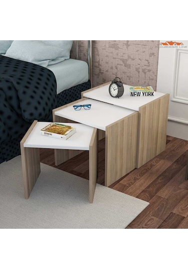Saye 3 Lü Zigon Sehpa Takımı (511132791)