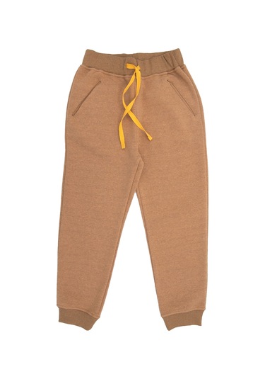 Recycle Pamuk Şardonlu Kışlık Terrosso Kız Çocuk Eşofman Altı Açık Kahverengi