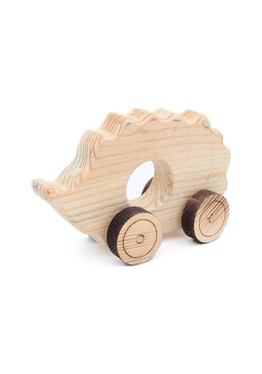 Ahşap Oyuncak Tekerlekli Araba Hayvan Model-2