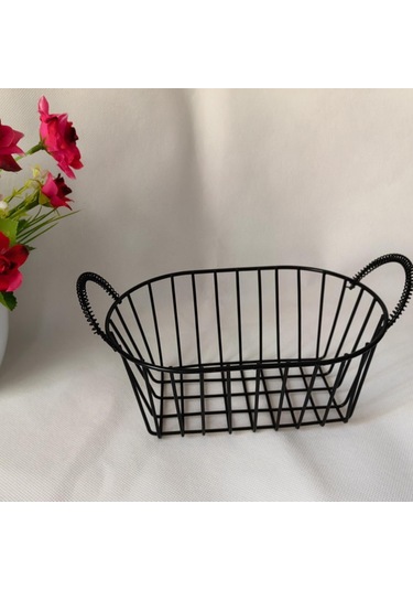 Suntek Ofis Yiyecek İçecekleri Aperatifler İçin Ekmek Sepeti Siyah