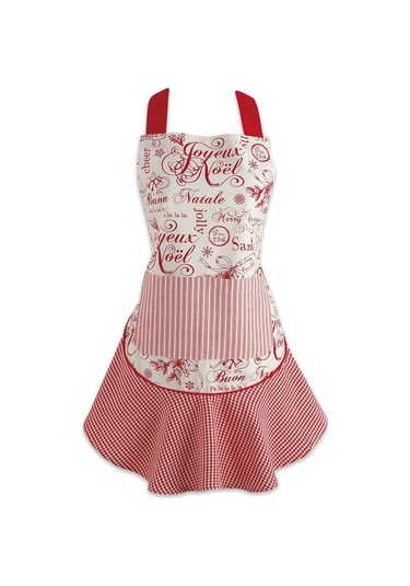 Kadınlar Noel Mutfak Önlüğü Yemek Pişirmek İçin Ayarlanabilir Yetişkin Boyutu, Joyeux Noel, Diğer