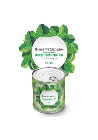 Buffer Konserve Bahçem Evde Konservede Sultani Bamya Yetiştirme Kiti Mavi